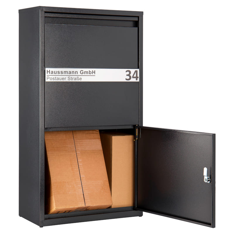 Paketbriefbox "One" Anthrazit - BOX 391 - Personalisiert
