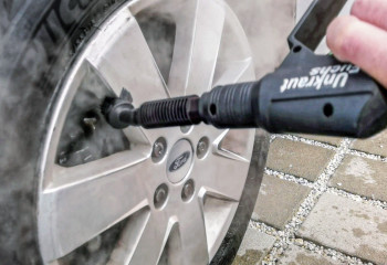 Unkrautfuchs Dampfreiniger Auto innen und außen und Felgen reinigen